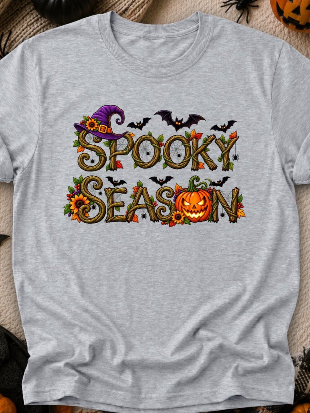 Spooky Season TShirt Graphic Tee Adult Unisex Halloween Fall Autumn Witch Vibes